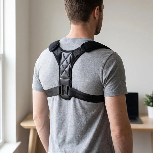 Men's Posture Belt Figure-8 - Breathable Back Panel Office