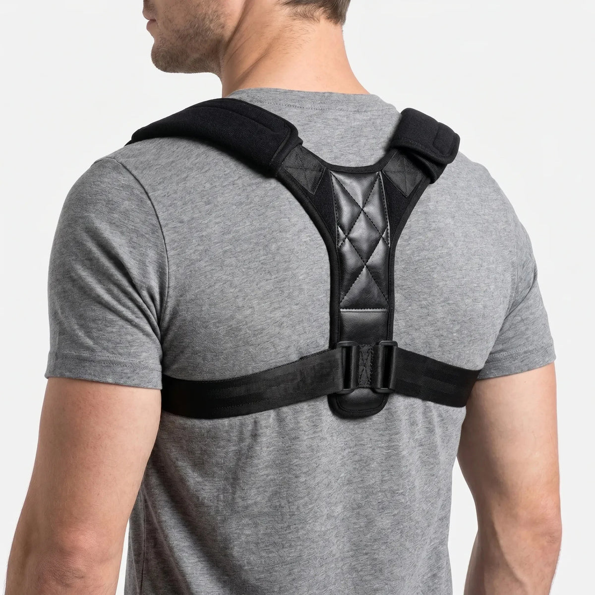 Men's Posture Belt Figure-8 - Breathable Back Panel Office
