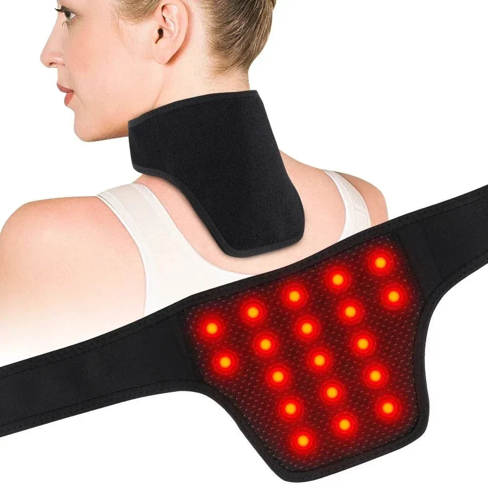 Self-Heating Cervical Collar - Therapeutic Magnets & Relief