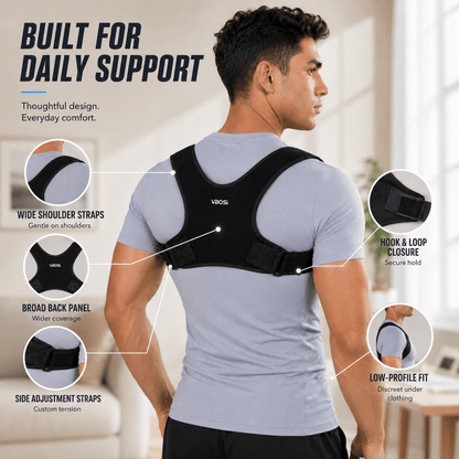 Adult Figure-8 Posture Corrector - Wide Shoulder Support Office