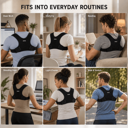 Adult Figure-8 Posture Corrector - Wide Shoulder Support Office