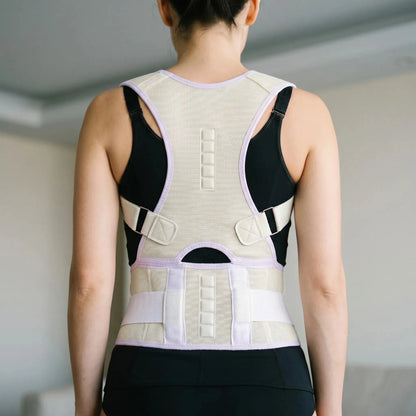Posture Corrector with Wide Lumbar Belt - Office & Home Support