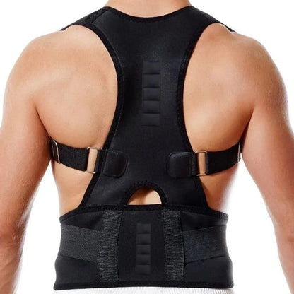 Posture Corrector with Wide Lumbar Belt - Office & Home Support