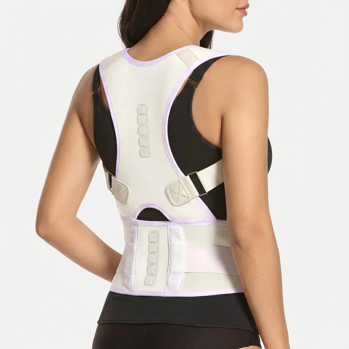 Posture Corrector with Wide Lumbar Belt - Office & Home Support