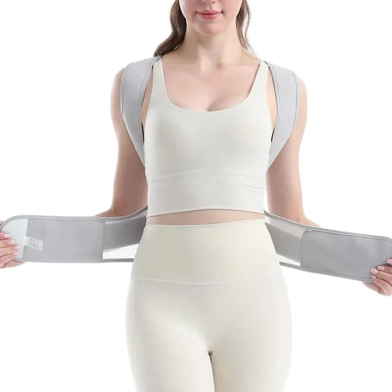 Cross-Back Posture Corrector - Breathable Mesh Daily Postural Support