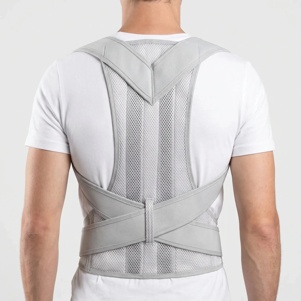 Cross-Back Posture Corrector - Breathable Mesh Daily Postural Support