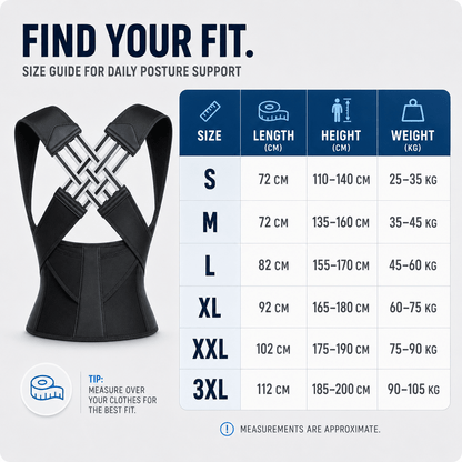 Full Back Posture Corrector - Pain Relief & Rehabilitation