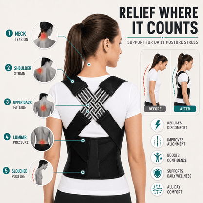 Women's & Student Back Posture Corrector - Adjustable Light