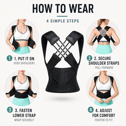 Women's & Student Back Posture Corrector - Adjustable Light