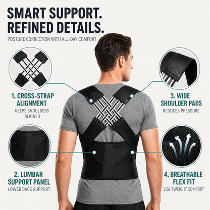 Women's & Student Back Posture Corrector - Adjustable Light
