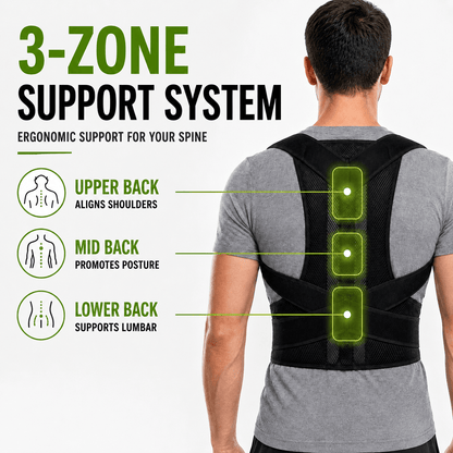 Back Posture & Lumbar Support Corrector - Unisex Adjustable