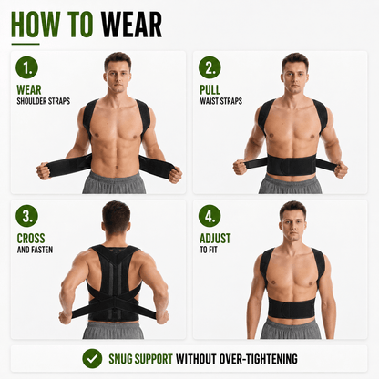 Back Posture & Lumbar Support Corrector - Unisex Adjustable