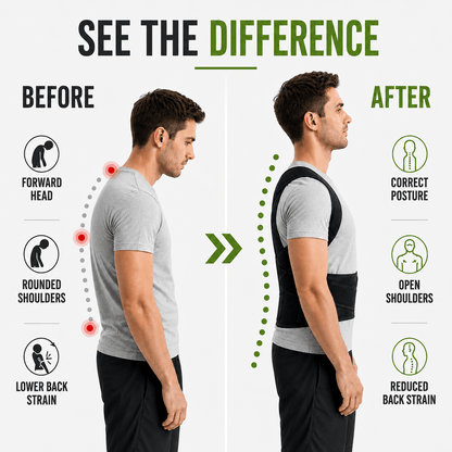 Back Posture & Lumbar Support Corrector - Unisex Adjustable