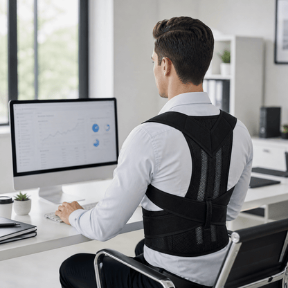 Adjustable Upper Back Posture Corrector - Light Discreet Daily