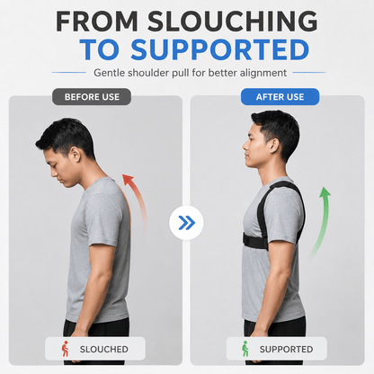 Shoulders Posture Corrector - Adjustable Discreet Office Effective