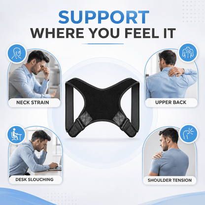 Shoulders Posture Corrector - Adjustable Discreet Office Effective