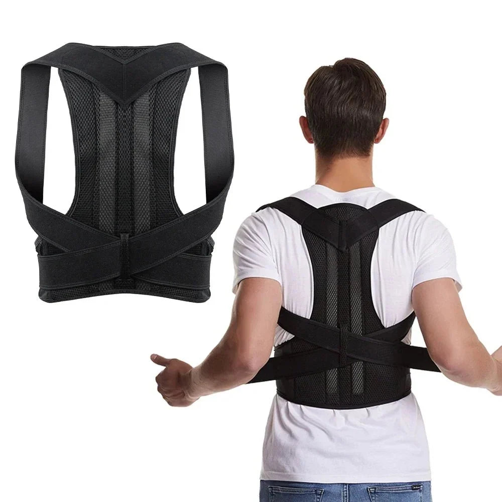 Premium Adjustable Posture Corrector - Men & Women Reinforced Support