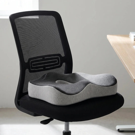 Anatomical Central Cutout Cushion - Minimalist Office & Car