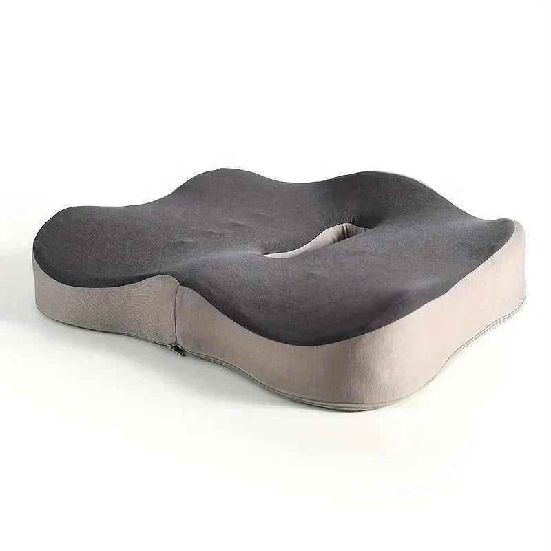 Anatomical Central Cutout Cushion - Minimalist Office & Car