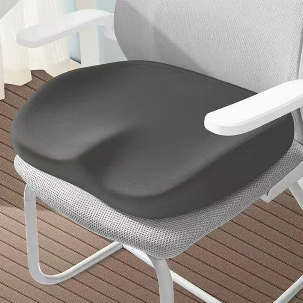 Thick Office Cushion with Coccyx Cutout - Double Curve Long Sitting
