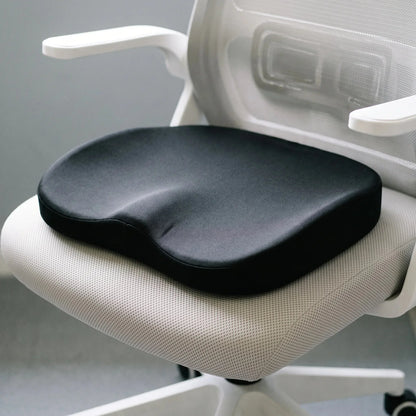 Thick Office Cushion with Coccyx Cutout - Double Curve Long Sitting
