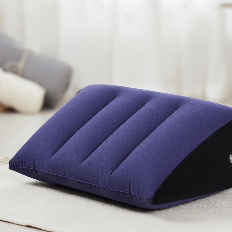 Inflatable Wedge Cushion - Travel & Home Lumbar Support & Rest