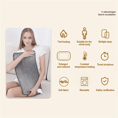 Electric Heating Pad - Targeted Shoulder & Back Pain Relief