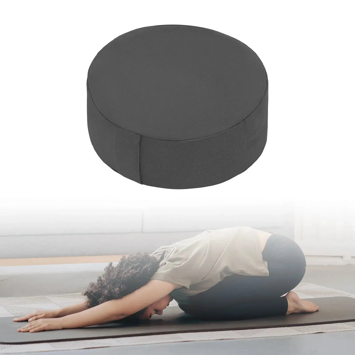 Portable Round 33cm Meditation Cushion - Practice Anywhere