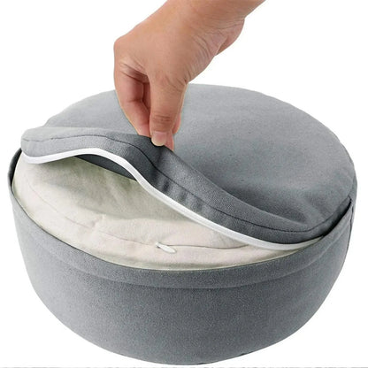 Portable Round 33cm Meditation Cushion - Practice Anywhere