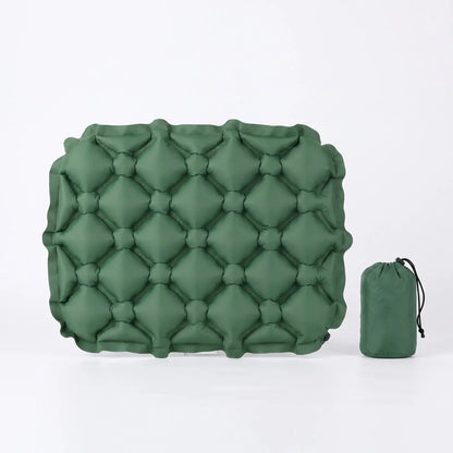 Inflatable Quilted Cushion - Quick Deflate Travel & Plane Comfort