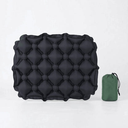 Inflatable Quilted Cushion - Quick Deflate Travel & Plane Comfort