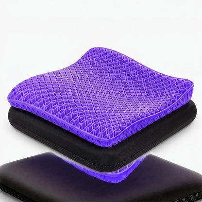 Honeycomb Grid Double Thickness Cushion - Breathable Office & Car