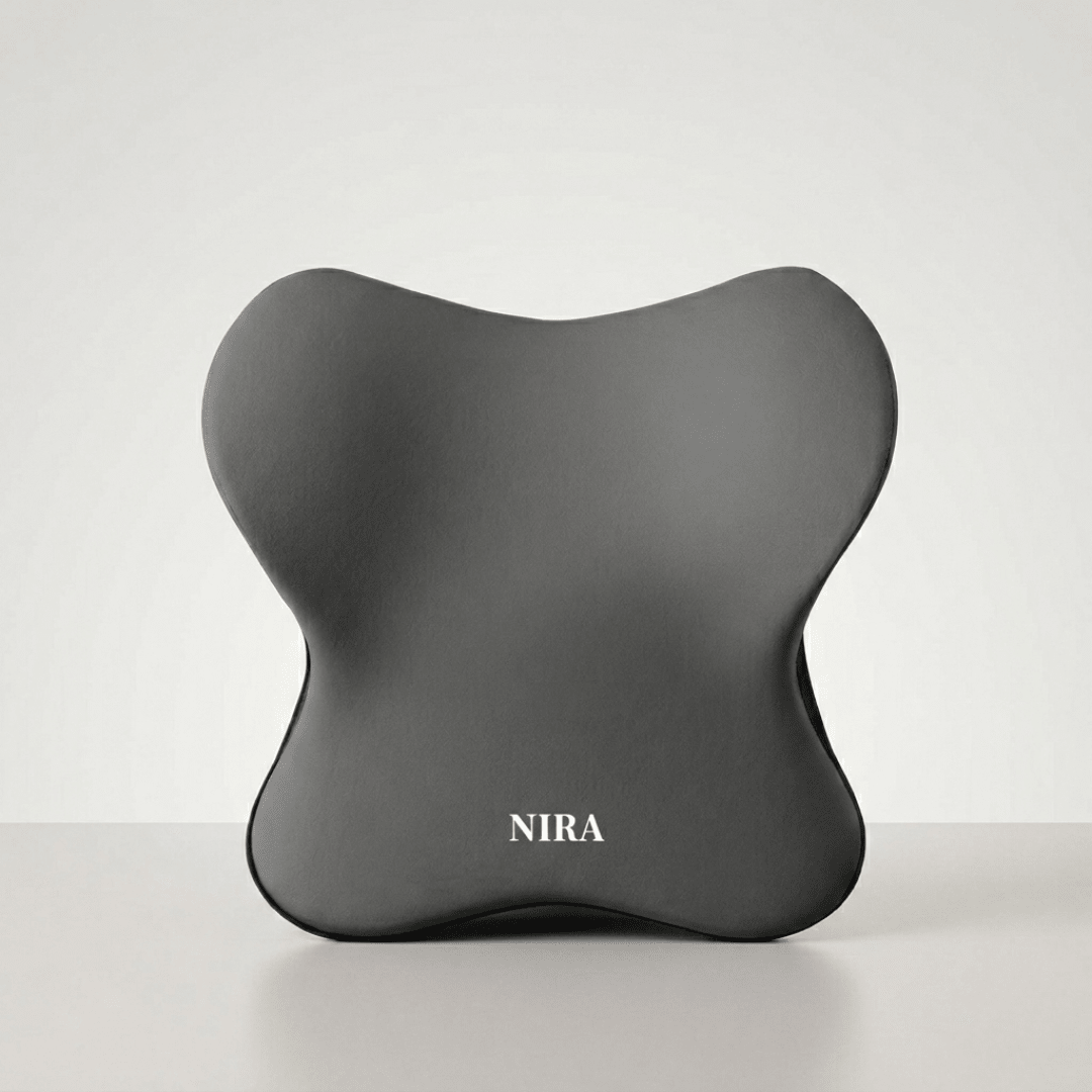 Car Lumbar & Headrest Memory Foam Cushion - Premium Driver Set