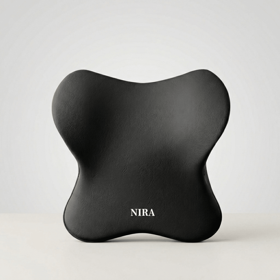 Car Lumbar & Headrest Memory Foam Cushion - Premium Driver Set