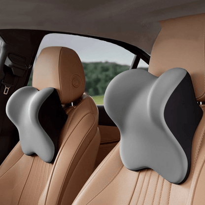 Car Lumbar & Headrest Memory Foam Cushion - Premium Driver Set