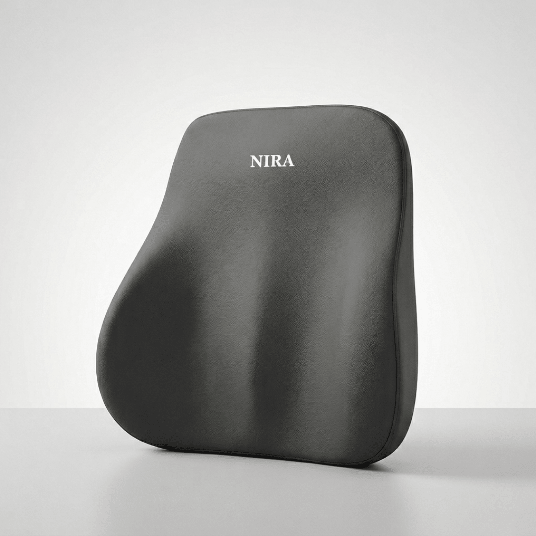 Car Lumbar & Headrest Memory Foam Cushion - Premium Driver Set