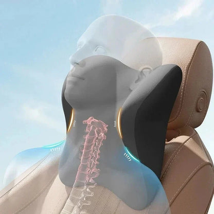 Car Lumbar & Headrest Memory Foam Cushion - Premium Driver Set