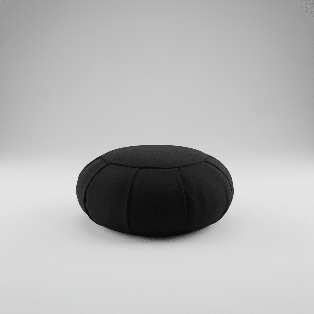 Round Floor Yoga Meditation Cushion - Natural Buckwheat Fill