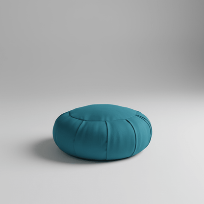 Round Floor Yoga Meditation Cushion - Natural Buckwheat Fill