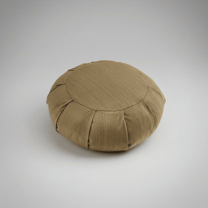 Round Floor Yoga Meditation Cushion - Natural Buckwheat Fill