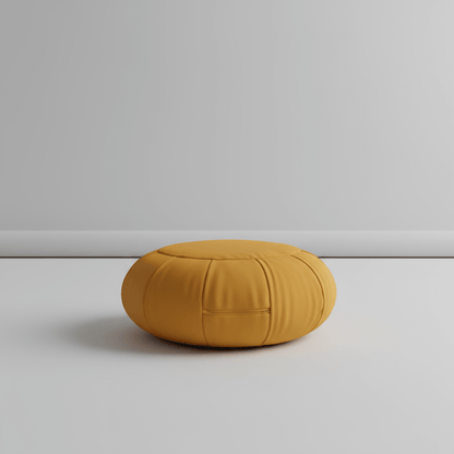 Round Floor Yoga Meditation Cushion - Natural Buckwheat Fill