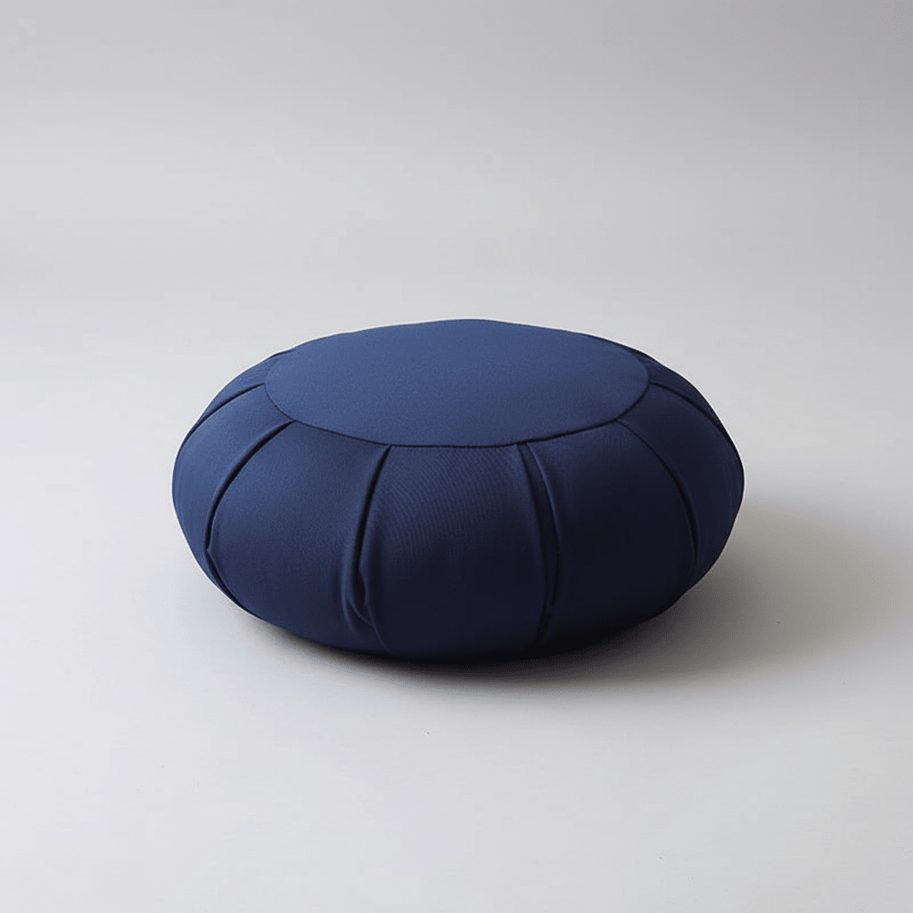 Round Floor Yoga Meditation Cushion - Natural Buckwheat Fill