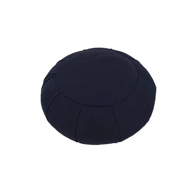 Round Floor Yoga Meditation Cushion - Natural Buckwheat Fill