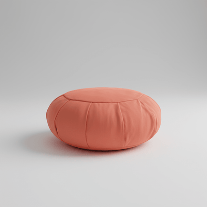 Round Floor Yoga Meditation Cushion - Natural Buckwheat Fill