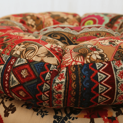 Round Thick Floor Cushion - Window Seat & Reading Nook Comfort