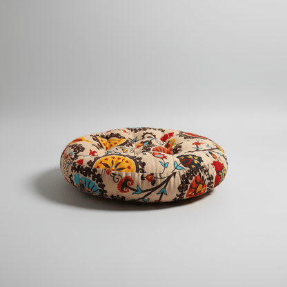 Round Thick Floor Cushion - Window Seat & Reading Nook Comfort