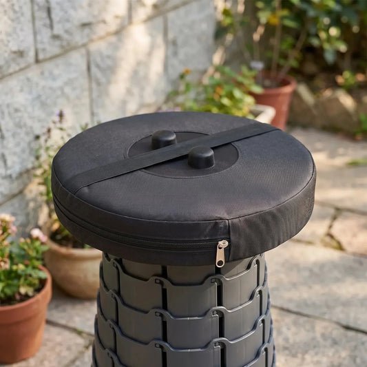 Outdoor Stool Cushion with Ground Stakes & Washable Cover