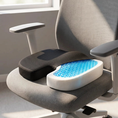U-Shape Office Cushion with Cooling Layer - Washable Cover Commute