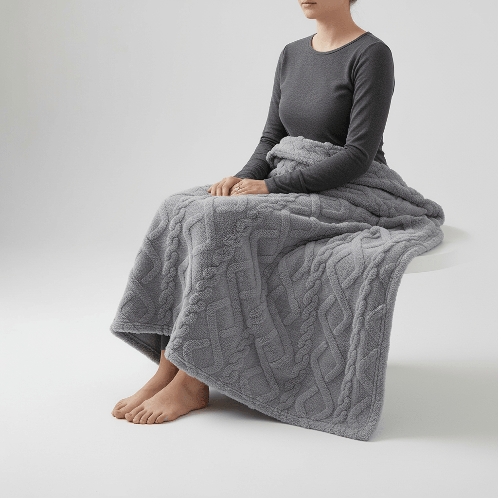 Lightweight Coral Fleece Blanket - Daily Sofa & Travel Comfort