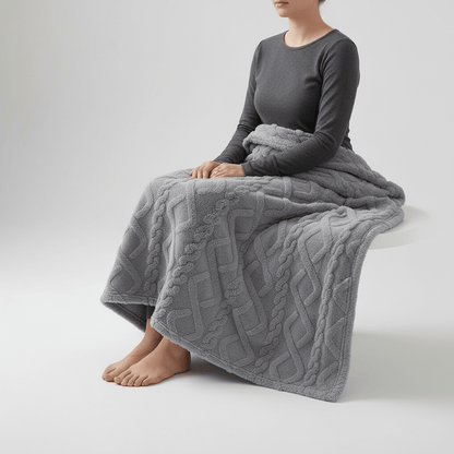 Lightweight Coral Fleece Blanket - Daily Sofa & Travel Comfort